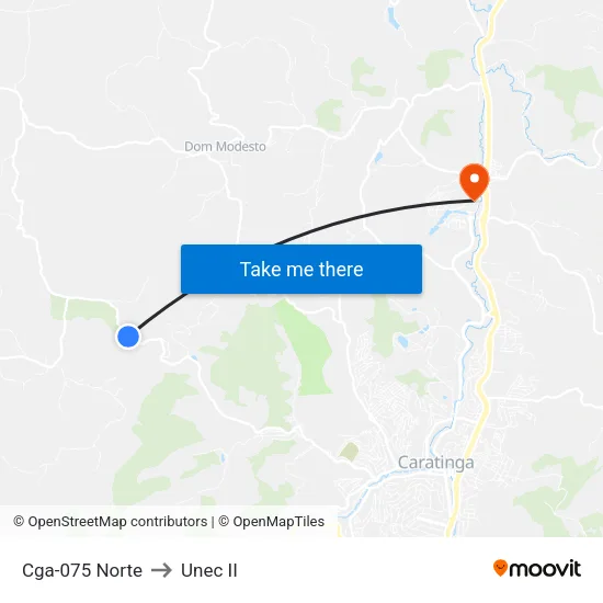 Cga-075 Norte to Unec II map