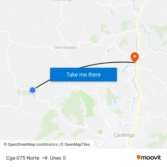 Cga-075 Norte to Unec II map