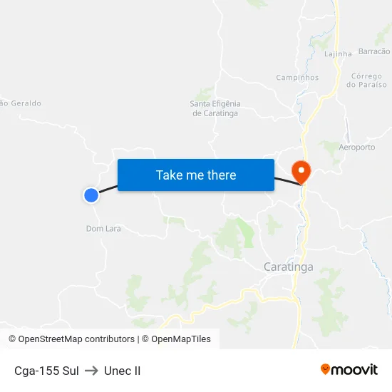 Cga-155 Sul to Unec II map