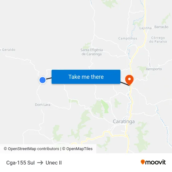 Cga-155 Sul to Unec II map