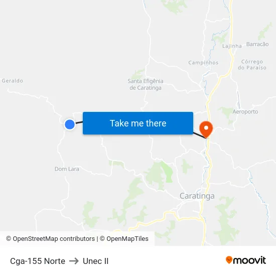 Cga-155 Norte to Unec II map