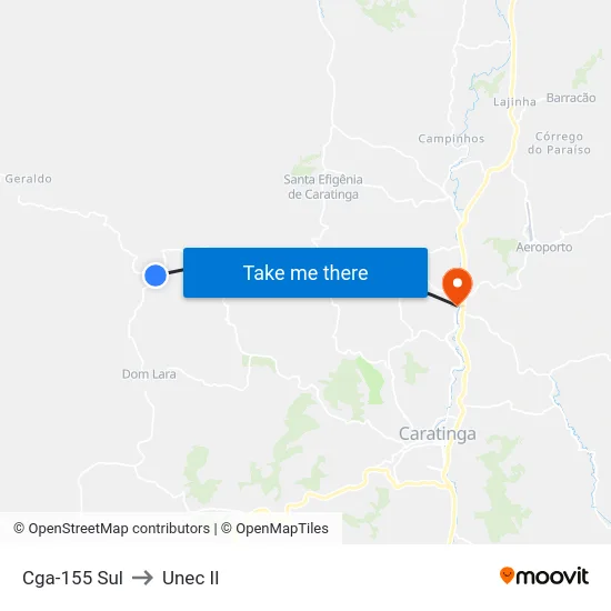 Cga-155 Sul to Unec II map