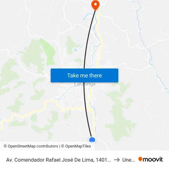 Av. Comendador Rafael José De Lima, 1401 | Balança to Unec II map