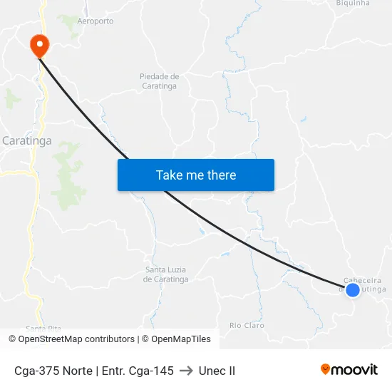 Cga-375 Norte | Entr. Cga-145 to Unec II map
