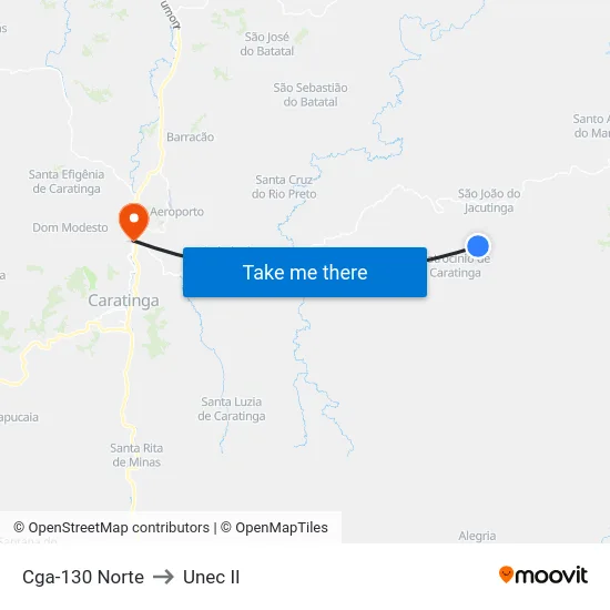 Cga-130 Norte to Unec II map