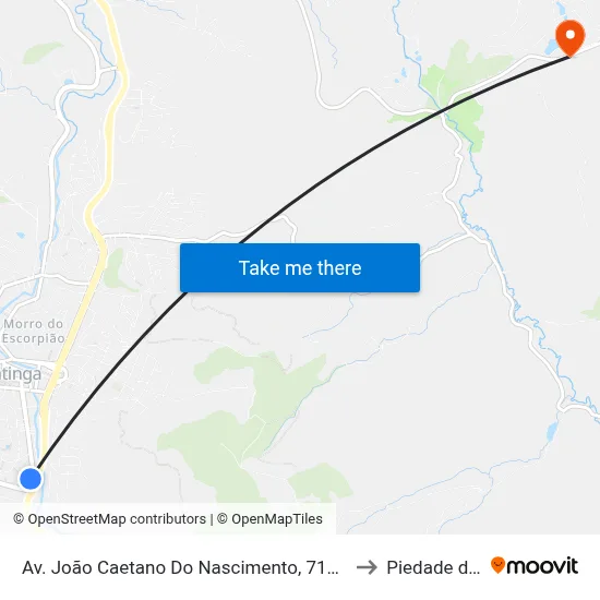 Av. João Caetano Do Nascimento, 712 Em Frente Ao Terminal Rodoviário to Piedade de Caratinga map
