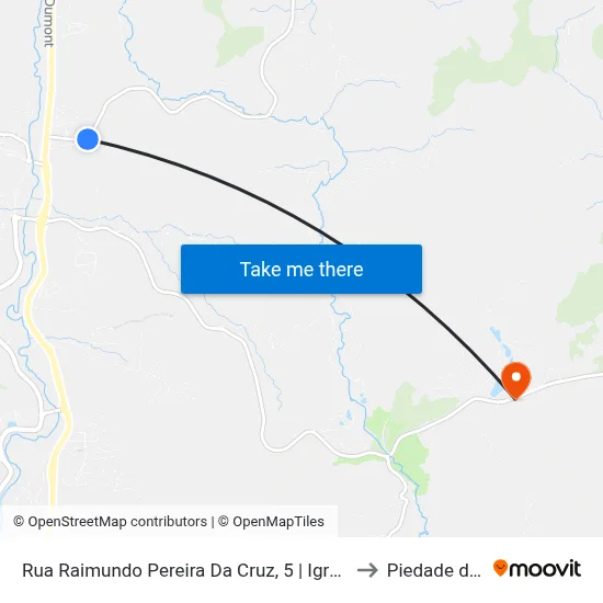 Rua Raimundo Pereira Da Cruz, 5 | Igreja De Nossa Senhora Das Graças to Piedade de Caratinga map