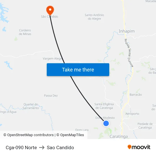 Cga-090 Norte to Sao Candido map