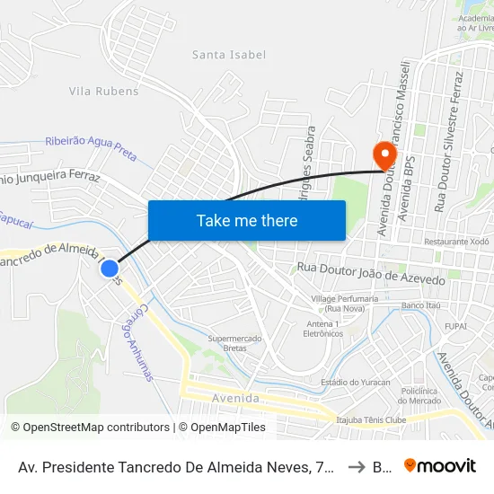 Av. Presidente Tancredo De Almeida Neves, 725 | Fania to BPS map