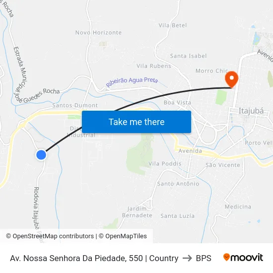 Av. Nossa Senhora Da Piedade, 550 | Country to BPS map