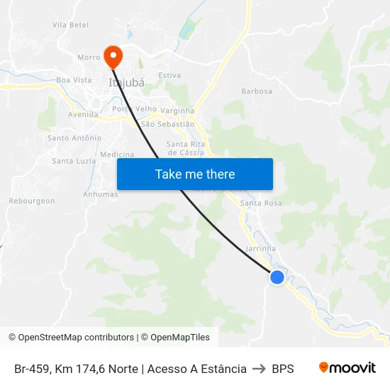 Br-459, Km 174,6 Norte | Acesso A Estância to BPS map