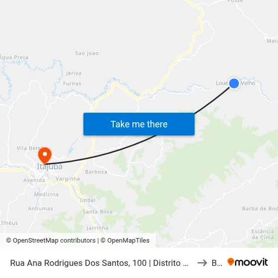 Rua Ana Rodrigues Dos Santos, 100 | Distrito De Lourenço Velho to BPS map