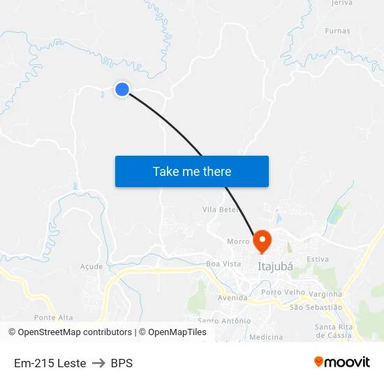 Em-215 Leste to BPS map