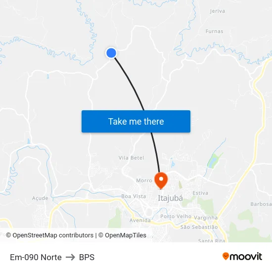 Em-090 Norte to BPS map