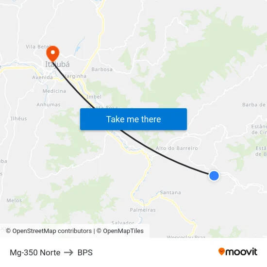 Mg-350 Norte to BPS map