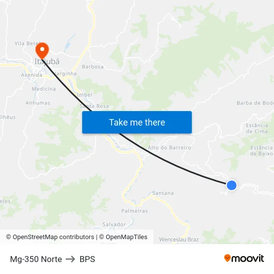 Mg-350 Norte to BPS map