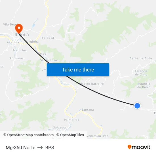 Mg-350 Norte to BPS map