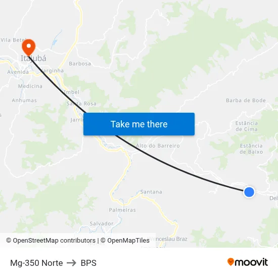 Mg-350 Norte to BPS map