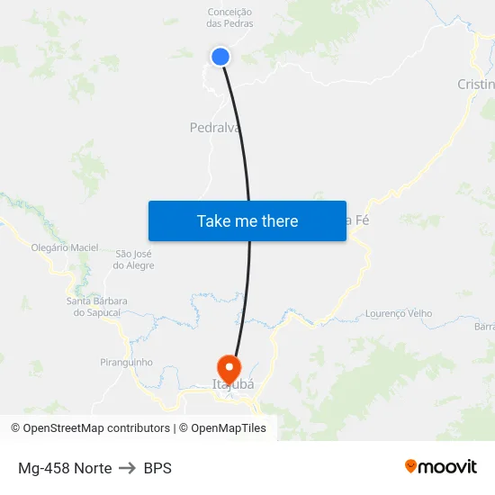 Mg-458 Norte to BPS map