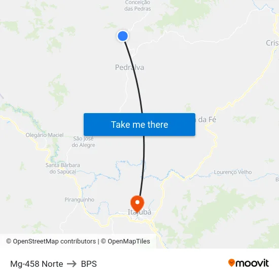 Mg-458 Norte to BPS map