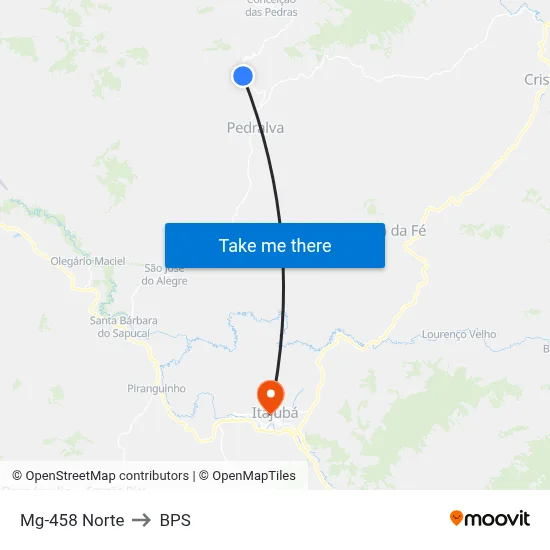 Mg-458 Norte to BPS map