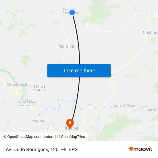 Av. Quito Rodrigues, 120 to BPS map