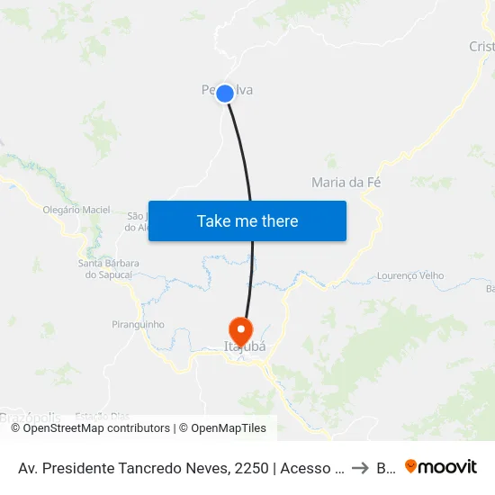 Av. Presidente Tancredo Neves, 2250 | Acesso Norte A Pedralva to BPS map
