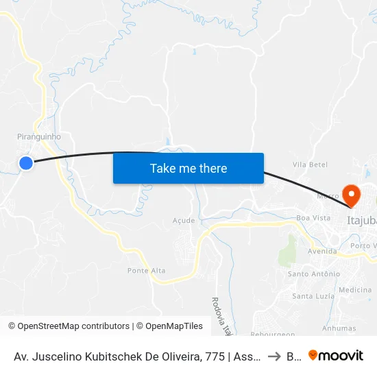 Av. Juscelino Kubitschek De Oliveira, 775 | Assembleia De Deus to BPS map