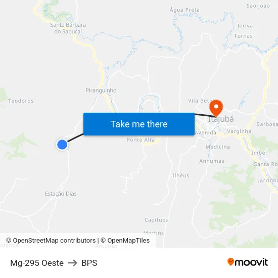 Mg-295 Oeste to BPS map