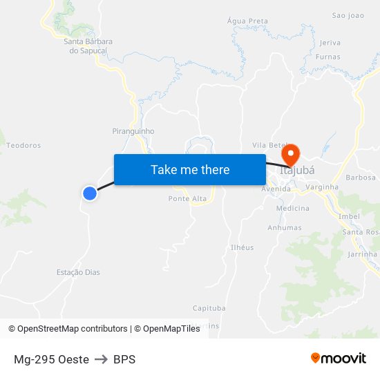 Mg-295 Oeste to BPS map