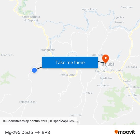 Mg-295 Oeste to BPS map