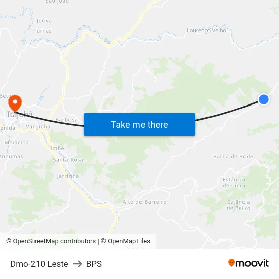 Dmo-210 Leste to BPS map