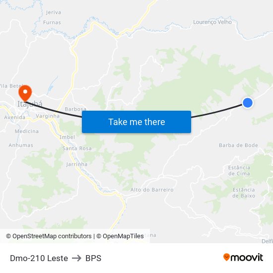 Dmo-210 Leste to BPS map