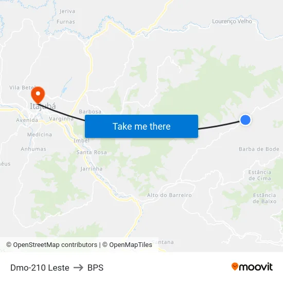 Dmo-210 Leste to BPS map