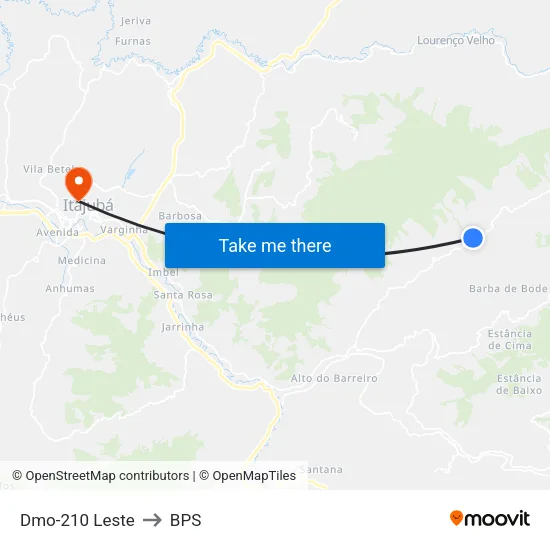 Dmo-210 Leste to BPS map