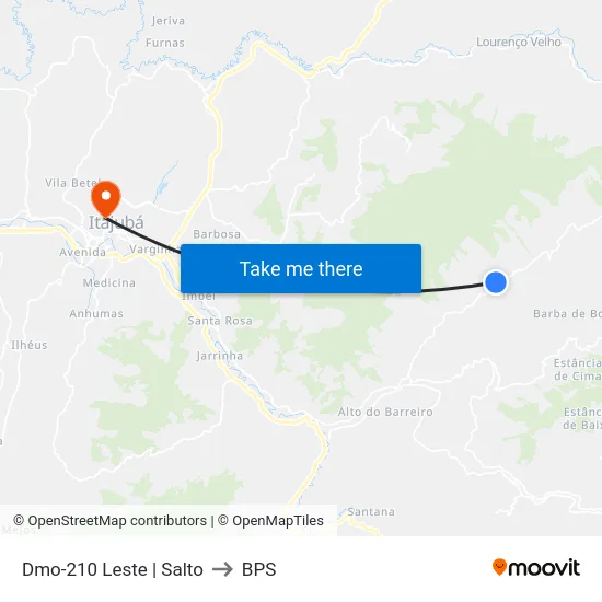 Dmo-210 Leste | Salto to BPS map