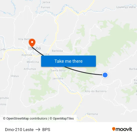 Dmo-210 Leste to BPS map