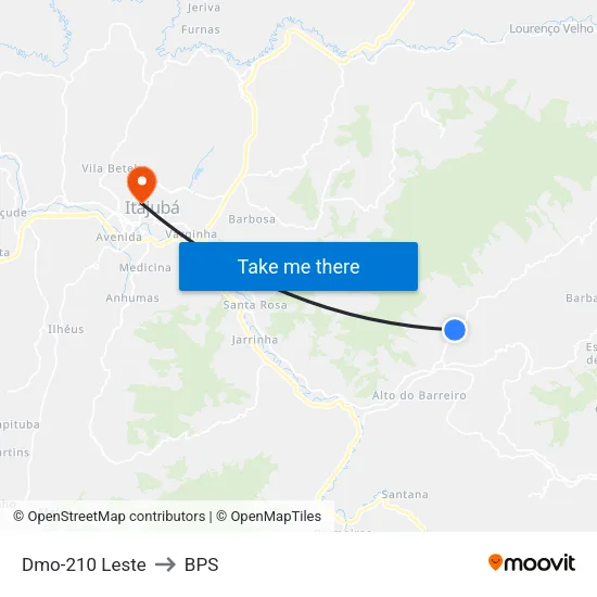 Dmo-210 Leste to BPS map
