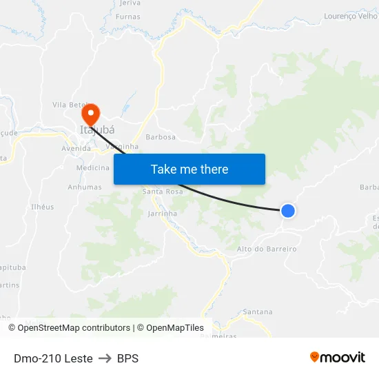 Dmo-210 Leste to BPS map