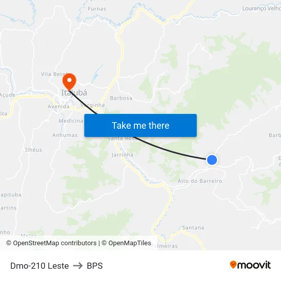 Dmo-210 Leste to BPS map