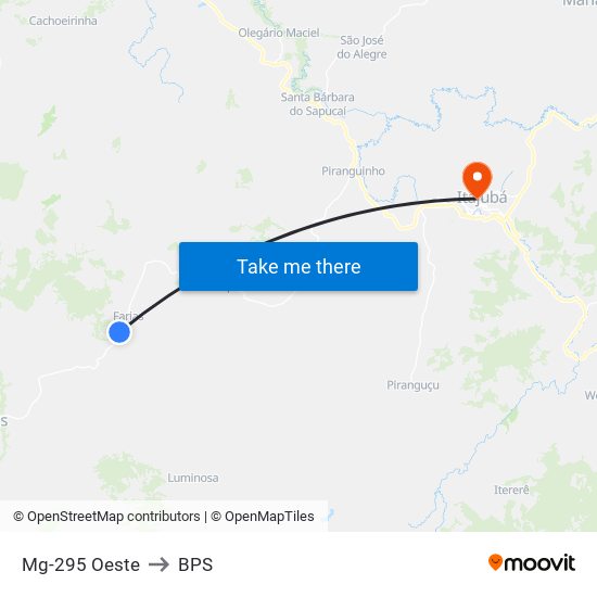 Mg-295 Oeste to BPS map