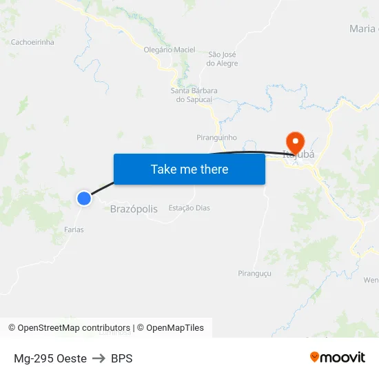 Mg-295 Oeste to BPS map