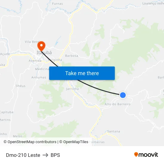 Dmo-210 Leste to BPS map