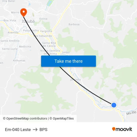 Em-040 Leste to BPS map