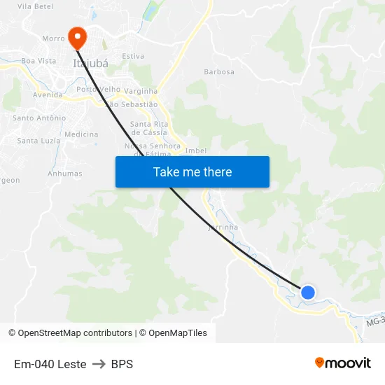 Em-040 Leste to BPS map
