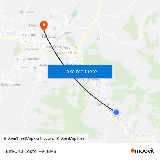 Em-040 Leste to BPS map