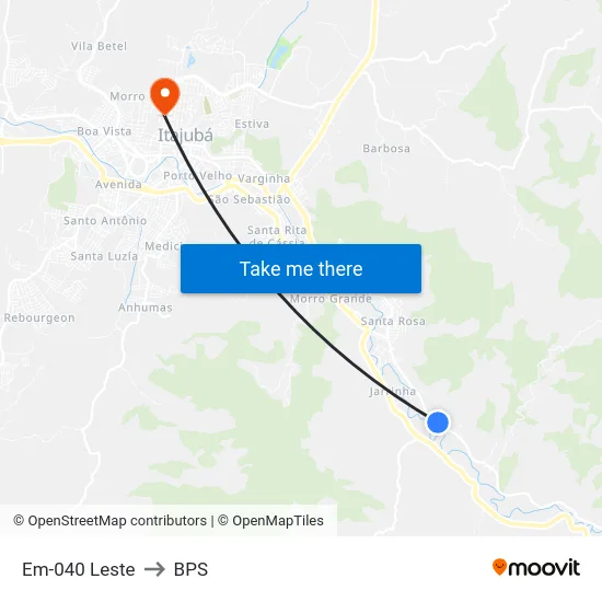 Em-040 Leste to BPS map