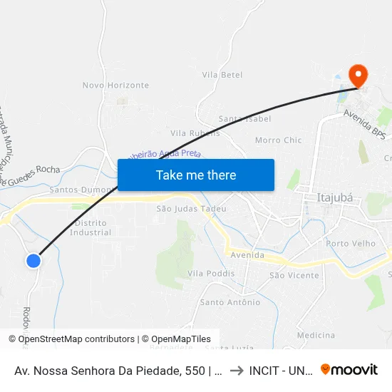 Av. Nossa Senhora Da Piedade, 550 | Country to INCIT - UNIFEI map