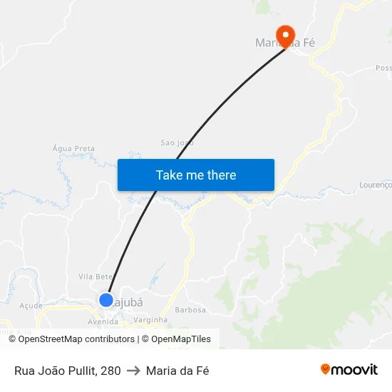 Rua João Pullit, 280 to Maria da Fé map