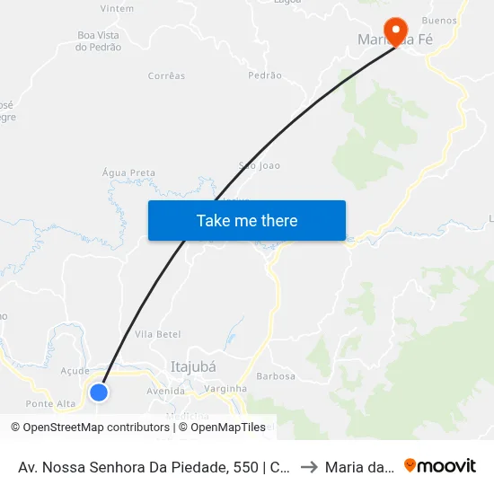 Av. Nossa Senhora Da Piedade, 550 | Country to Maria da Fé map